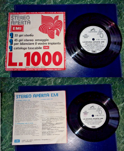Disco giri promozionale - 45,